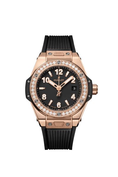 Big Bang One Click Aluminium Pink Diamonds 33 mm 